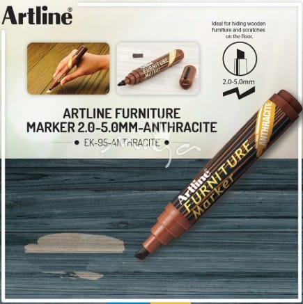 ปากกาเพ้นท์ ARTLINE EK-95 หัวตัด 2-5มม. สี ANTHRACITE_3